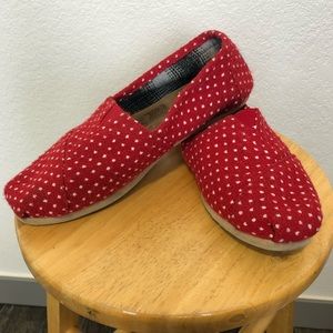 Toms Red Polka Dot Shoes